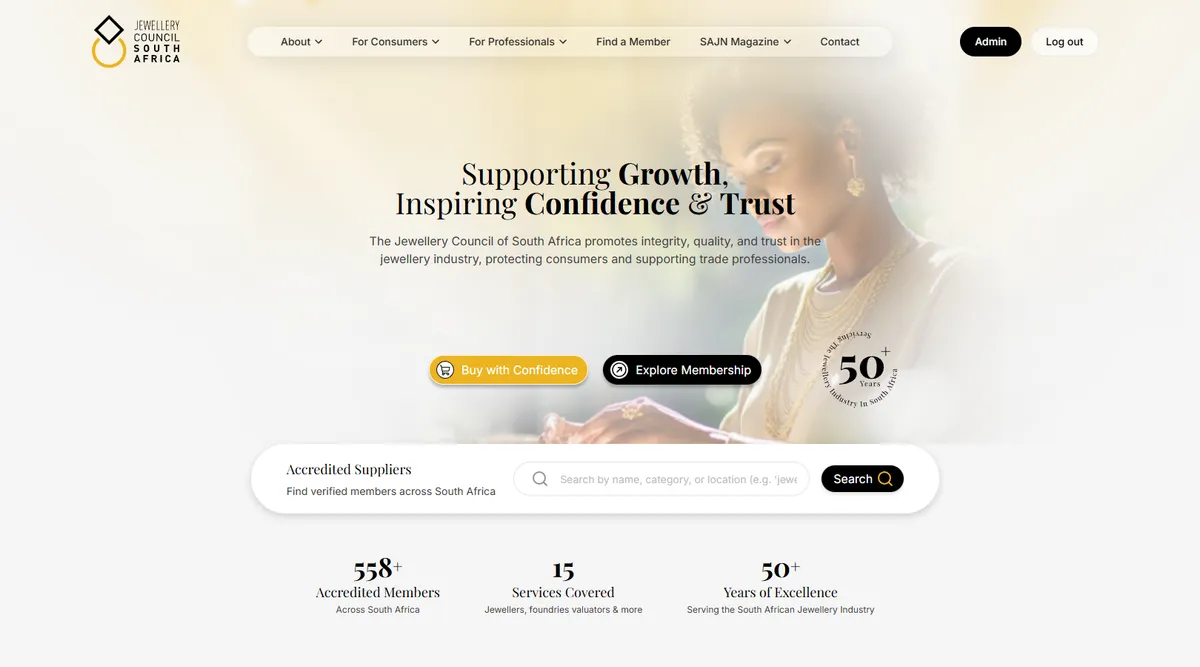 Jewellery Council homepage