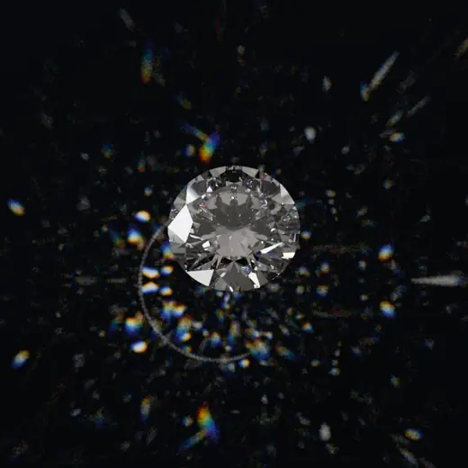 Diamond, showing less spectral fire